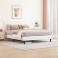 4 EVER WINNER Twin /Full/Queen/KIng Size Bed Frame, Upholstered Bed Frame with Headboard, No Box Spring Required, Easy AssemblyBEAX912-HLYHBED-White-Q-BEAX912