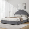 4 EVER WINNER Twin /Full/Queen/KIng Size Bed Frame, Upholstered Bed Frame with Headboard, No Box Spring Required, Easy AssemblyBEAX461-qqrbed-GF