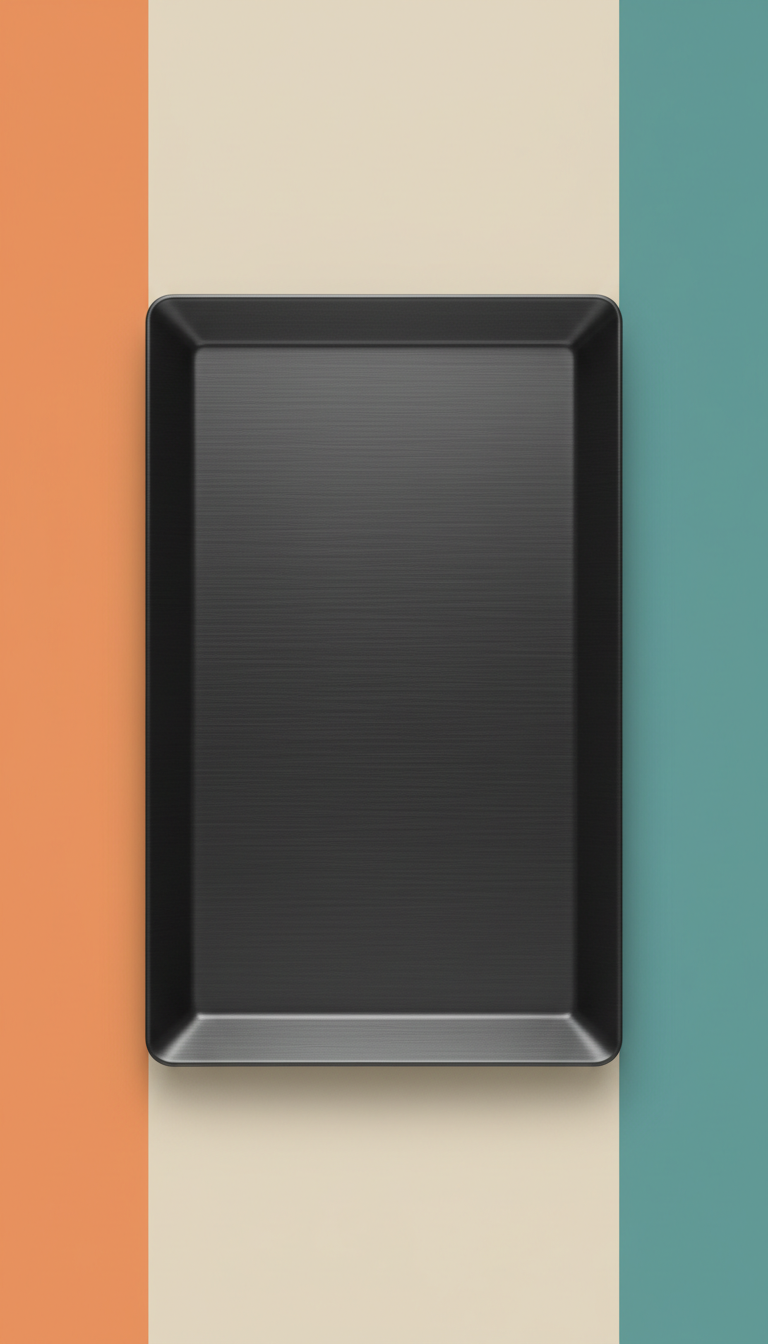 Graphite Black brushed metal tray